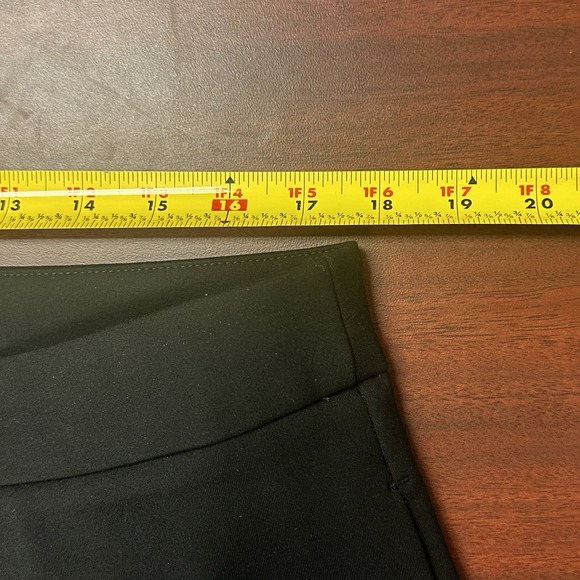 Eloquii Dress Pants Womens Size 18R Black Wide Leg Satin Elastic Nylon NWT - Picture 5 of 9